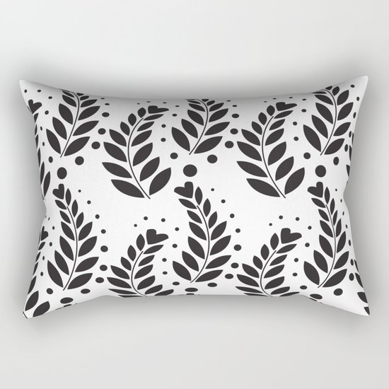 leaf pattern Rectangular Pillow