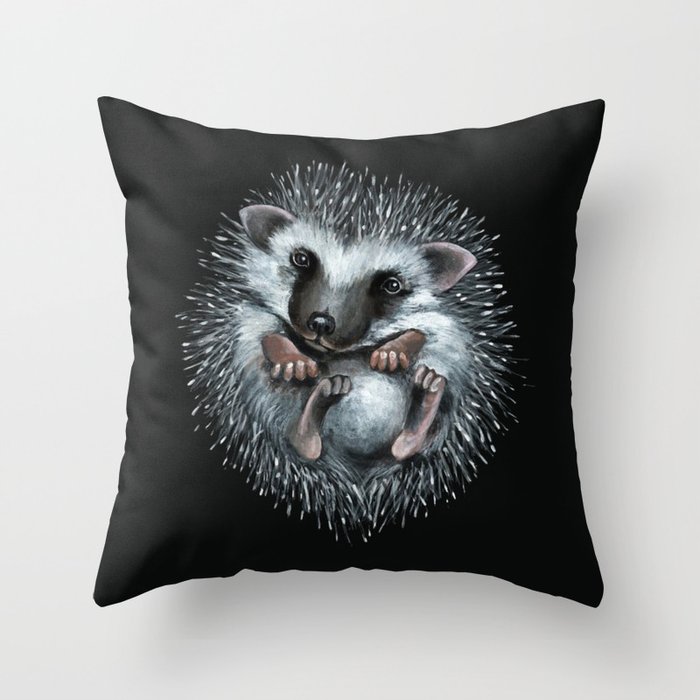 hedgehog Throw Pillow