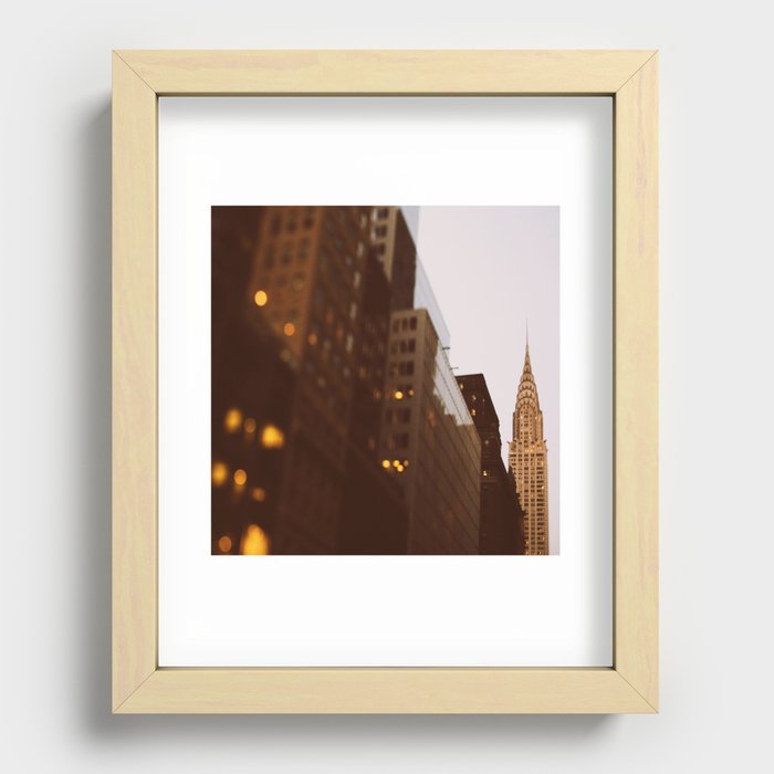 Bright Lights, Big City Recessed Framed Print