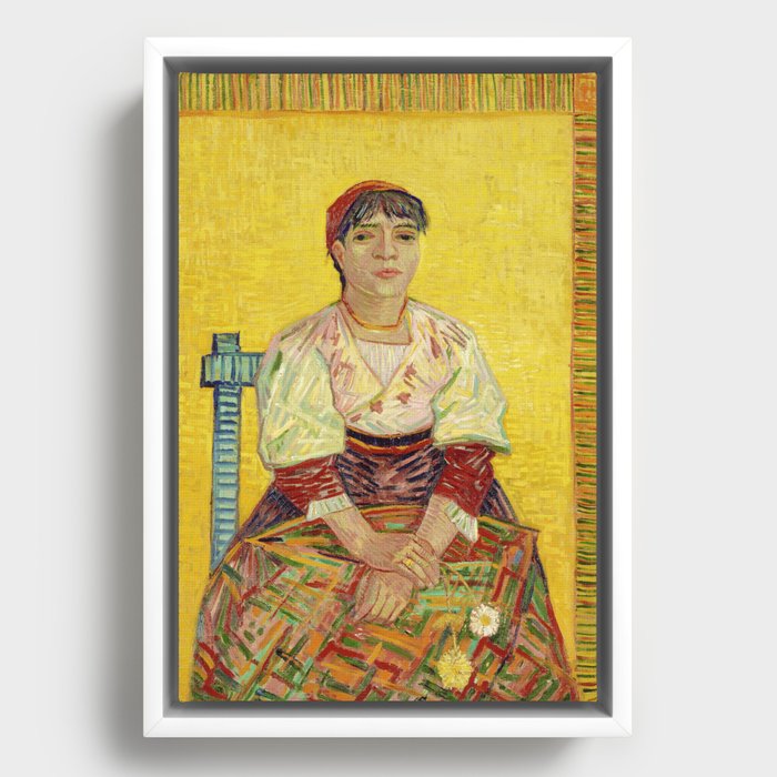 Vincent van Gogh "The Italian Woman" Framed Canvas