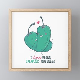 Fruit Friends - Jalapeno  Framed Mini Art Print