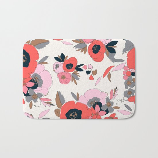 Dakota Floral Bath Mat