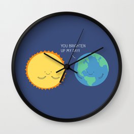 Positive planet Wall Clock