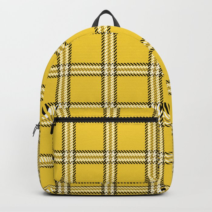 plaid backpack