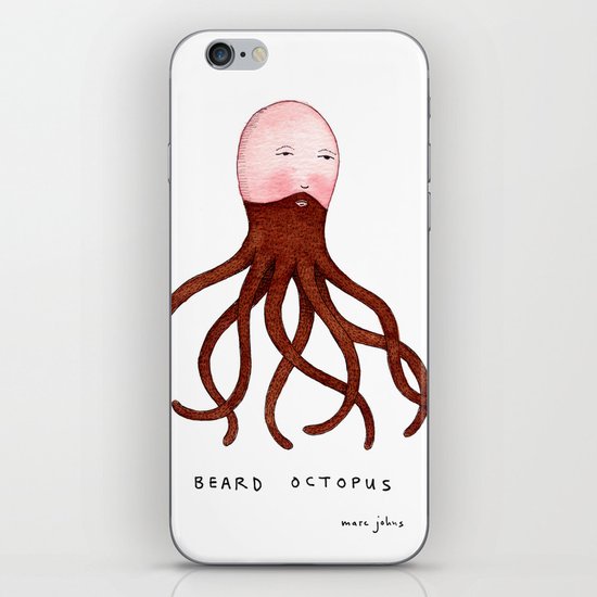 Beard Octopus iPhone & iPod Skin