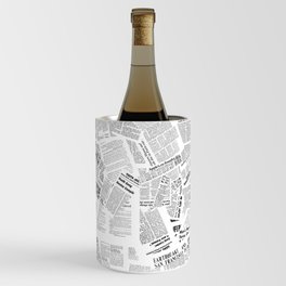 Newspaper Print Wine Chiller