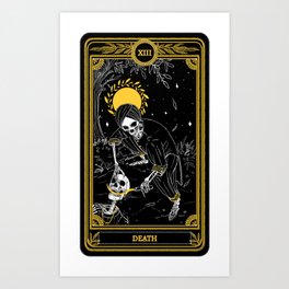 The Death Card Art Print