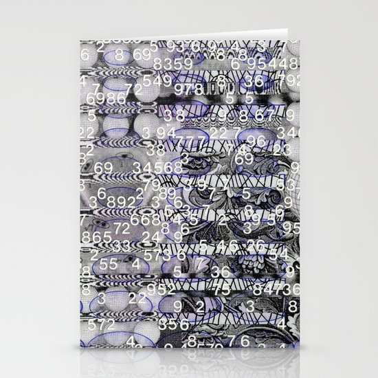 Post-Digital Tendencies Emerge (P/D3 Glitch Collage Studies) Stationery Cards