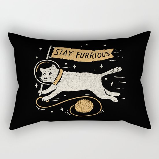 Stay Furrious Rectangular Pillow