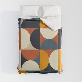mid century abstract shapes fall winter 3 Duvet Cover