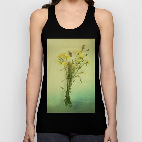 Yellow weeds Unisex Tank Top