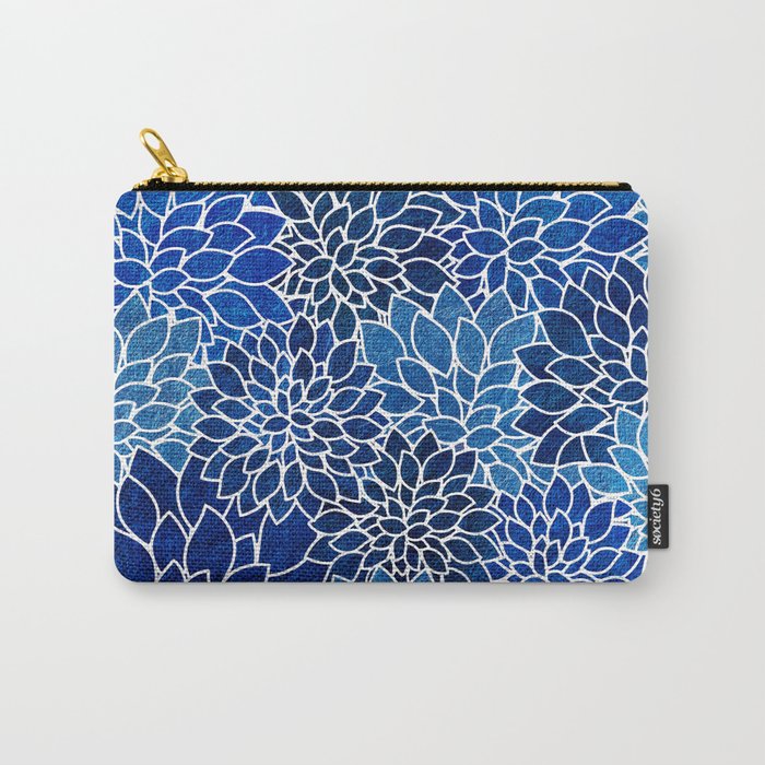 Floral Abstract 14 Carry All Pouch By Klaraacel