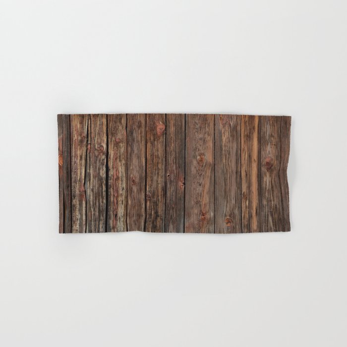 Vintage rustic wood background texture with knots.  Hand & Bath Towel
