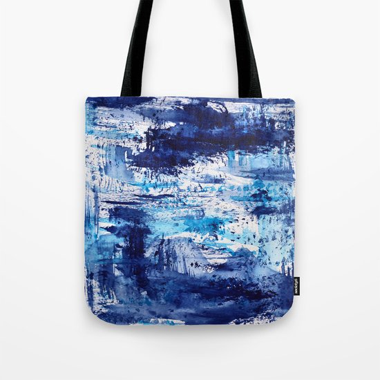 Blue passion || watercolor Tote Bag