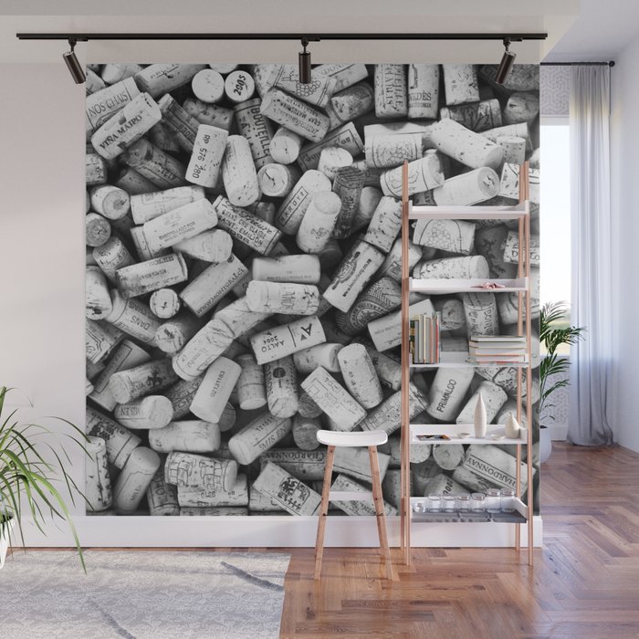Something Nostalgic Ii Twist Off Wine Corks In Black And White