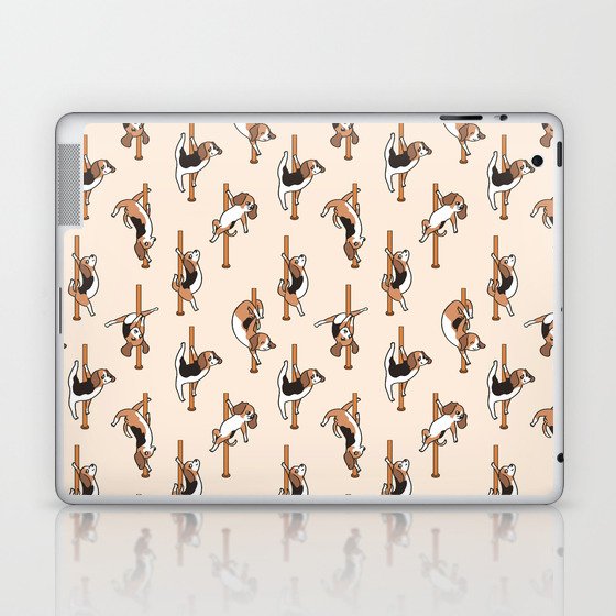 Beagle Pole Dancing Club Laptop & iPad Skin