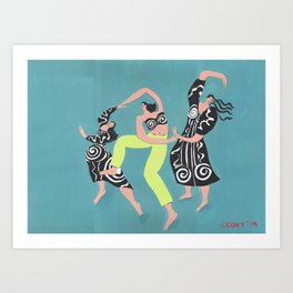 Dancing with the wind Art Print