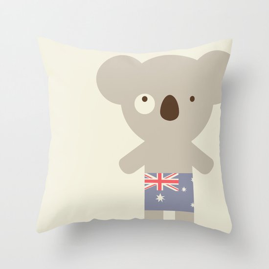 Koala-lala Throw Pillow