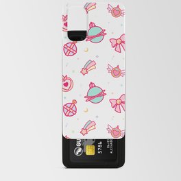 Cute Colourful Magical Girl Pattern with Hearts, Stars & Sparkles Android Card Case
