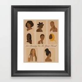 Hairstyles  Framed Art Print