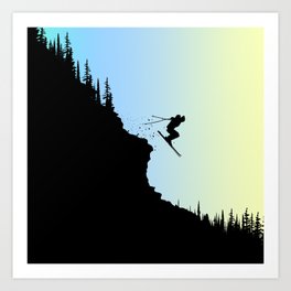Ski Colors Art Print