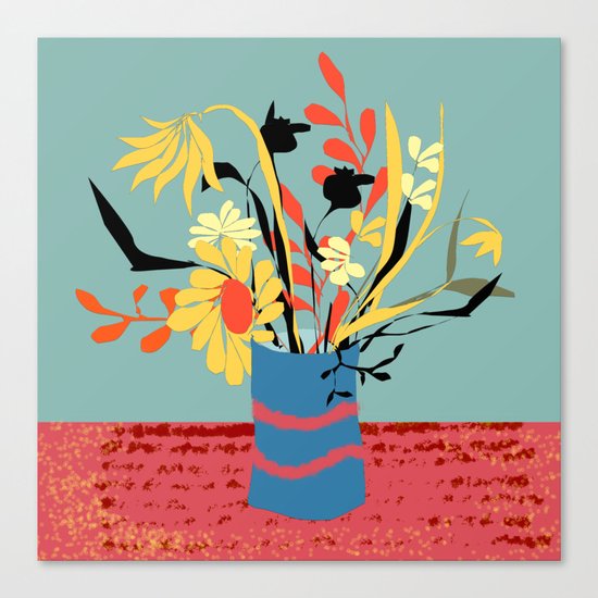 Vase of Flowers Canvas Print