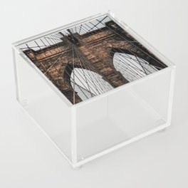 Brooklyn Bridge and Manhattan skyline in New York City Acrylic Box