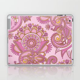 Paisley Floral Ornament  Pastel Blush Pink Laptop Skin
