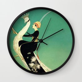 Vintage Magazine Cover - Peacock Wall Clock