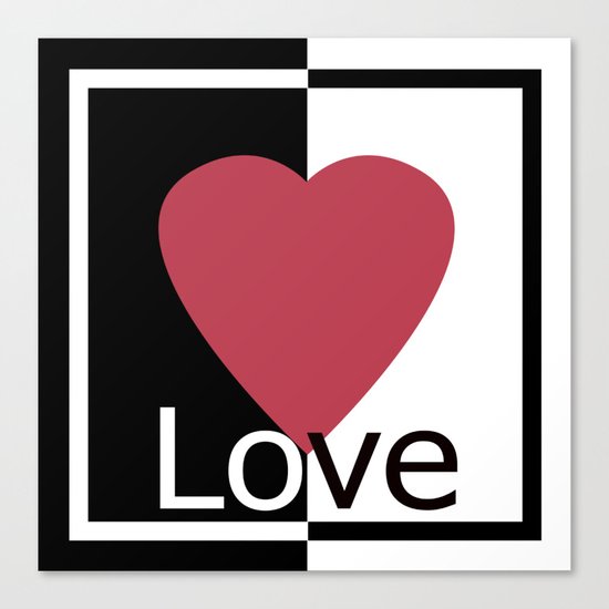 Love .Gift design. Canvas Print