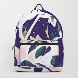 Pruning Backpack | Collage, Pink, Leaves, Plant, White 