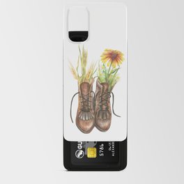 Drawing vintage shoes Android Card Case