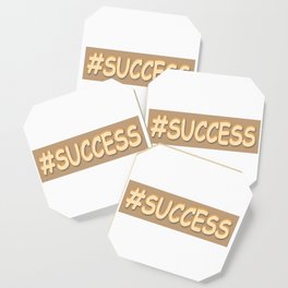 "#SUCCESS" Cute Design. Buy Now Coaster