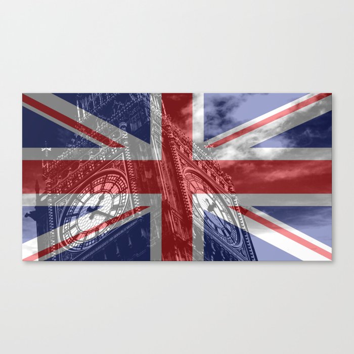 Big Ben - UK Flag Canvas Print