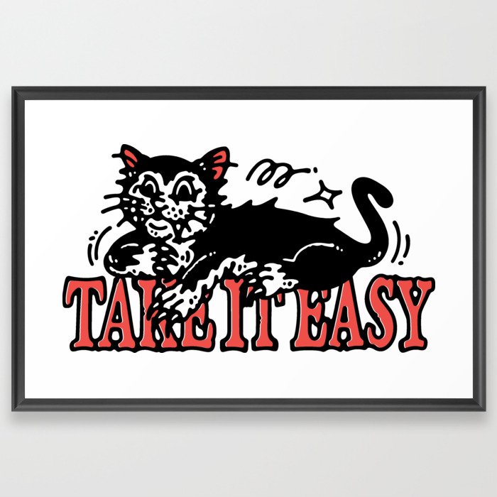 Take It Easy Framed Art Print