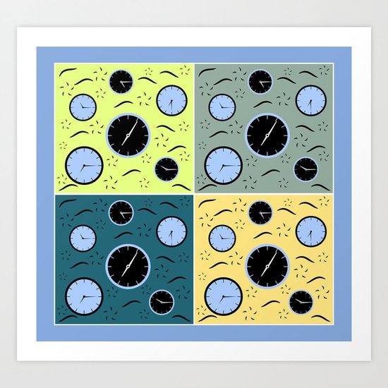 Where the time goes Art Print