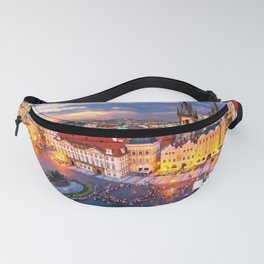 Prague sunset with Stare Mesto Fanny Pack