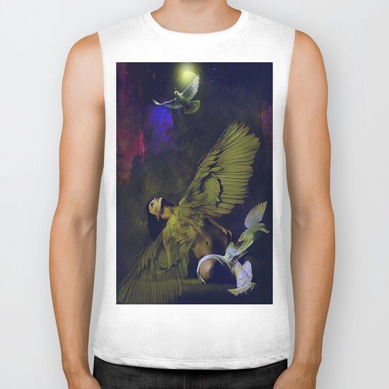 The revelation of the angel Biker Tank