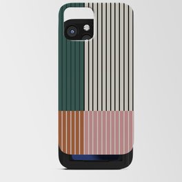 Color Block Line Abstract V iPhone Card Case