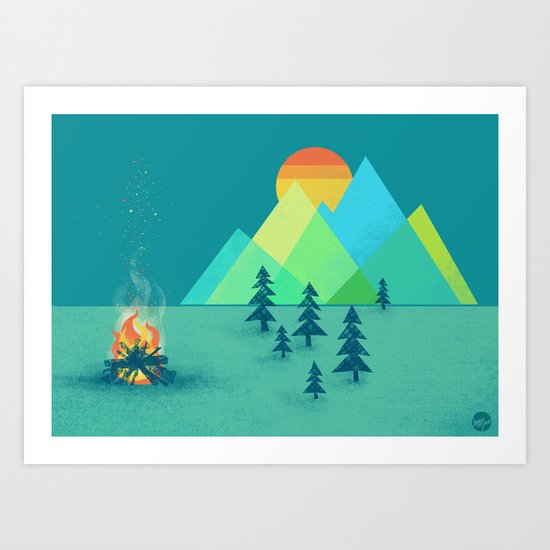 The Bonfire Art Print
