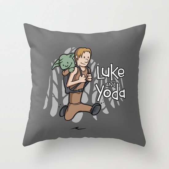 Master and Apprentice Throw Pillow