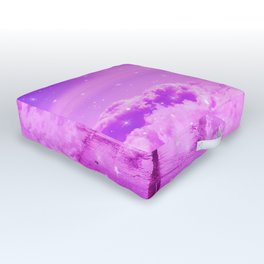 Walking toward my purple dreams  Outdoor Floor Cushion
