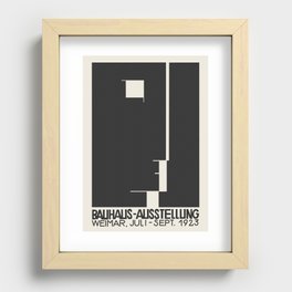 Bauhaus Exhibition Poster Weimar 1923 Recessed Framed Print