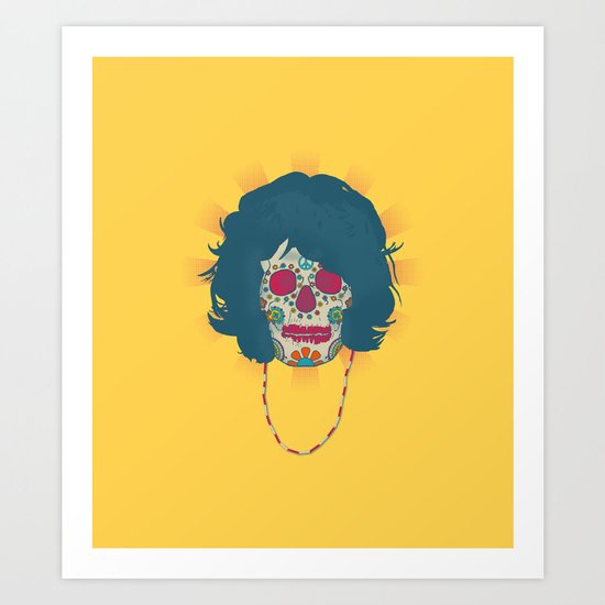 Death makes angels of us all and gives us wings Art Print