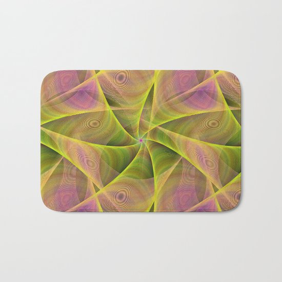 Fractal veils Bath Mat