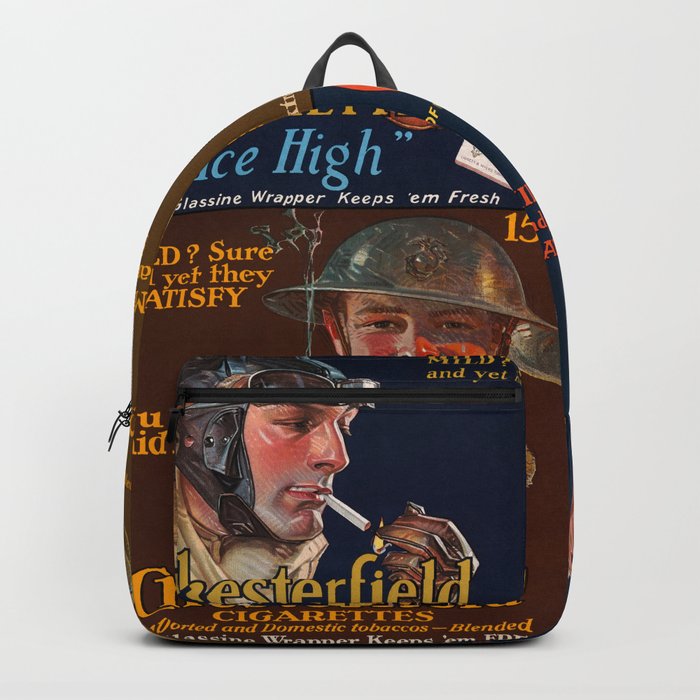 Chesterfield Cigarettes, 1914-1918 by Joseph Christian Leyendecker Backpack
