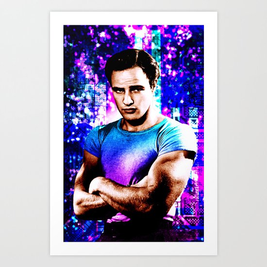 Marlon Brando, Color source 1 Art Print