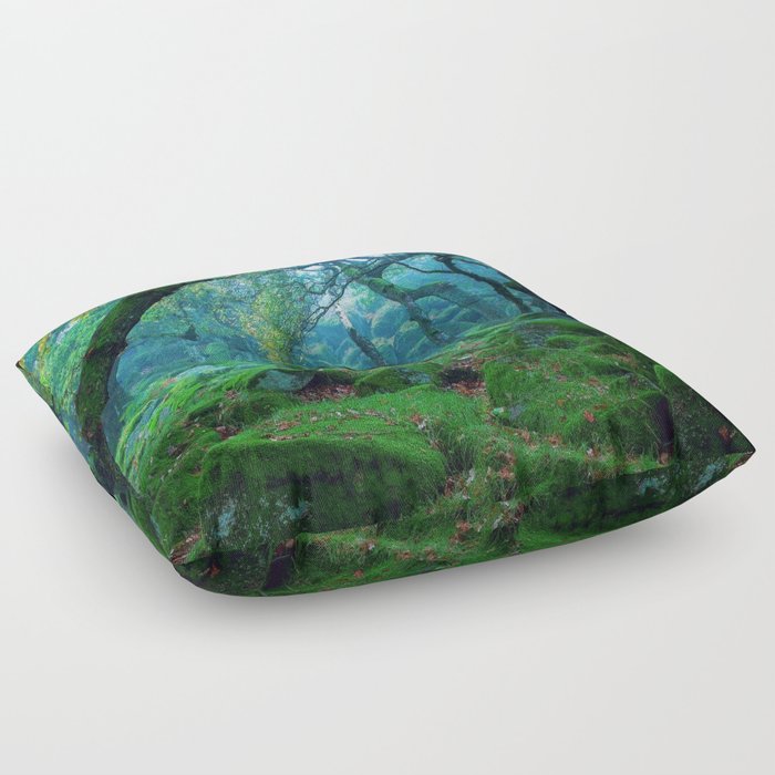 Enchanted forest mood Floor Pillow