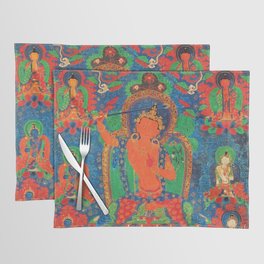 Manjushri Bodhisattva & Buddhist Deity Arapachana Placemat