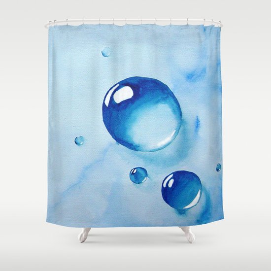 Water Drops Shower Curtain By Cherylcasey Society6